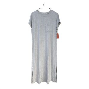 Macy's Gray Short Sleeve Nightgown